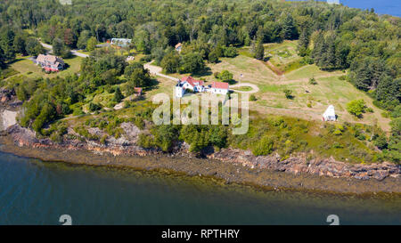 Fort Point Lighthouse, Leuchtturm Rd, Stockton Federn, ME 04981 Stockfoto