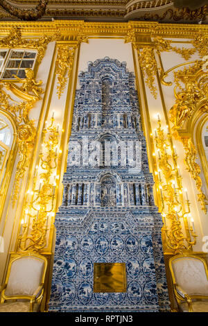 Sankt Petersburg, Russland - 26. April: Catherine Palace, Interior Detail am 26. April 2015 in der Stadt von Zarskoje Selo. Es war die Sommerresidenz des Stockfoto