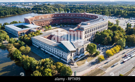 Kongresshalle oder Kongresshalle und Dokumentationszentrum Reichsparteitagsgelände Reichsparteitagsgelände oder, Nürnberg, Deutschland Stockfoto