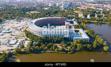 Kongresshalle oder Kongresshalle und Dokumentationszentrum Reichsparteitagsgelände Reichsparteitagsgelände oder, Nürnberg, Deutschland Stockfoto