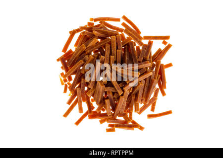 Trockenes Fleisch Delikatesse, Tiernahrung. Studio Foto Stockfoto