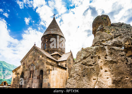 Geghard mittelalterlichen Kloster in der Provinz von Jerewan Armenien Stockfoto