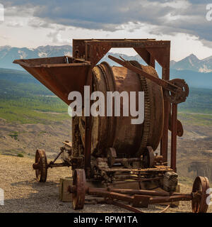 Kupfer Mühle in der Nähe der verlassenen Mine bei McCarthy Alaska Stockfoto