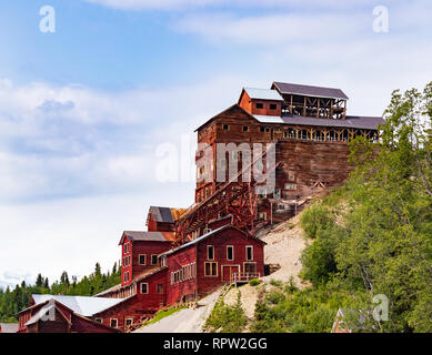 Verlassenen Mine in der Nähe von McCarthy Alaska Stockfoto