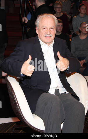 Gäste Talkshow 'Markus Lanz" in Hamburg Mit: Giorgio Moroder (Musikproduzent) Wo: Hamburg, Deutschland Wann: 22 Jan 2019 Credit: Becher/WENN.com Stockfoto