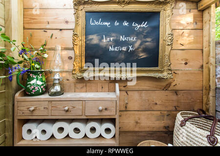 Das Kompostieren eco Wc in Kent, Großbritannien Stockfoto