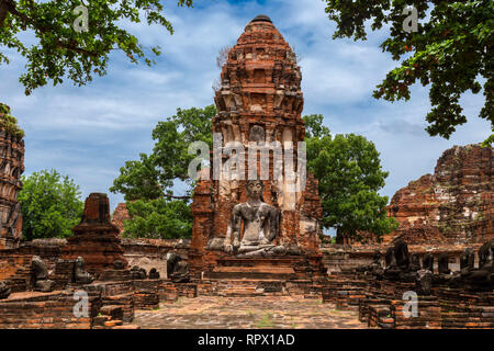 Die Stadt wurde 1350 von König U-Thong gegründet und machte sie zur Hauptstadt seines Reiches, die oft als das Königreich Ayutthaya oder Siam. Im Jahre 1767. Stockfoto