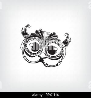 Eule einfaches Logo template Design. Stock Vektor