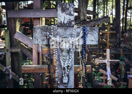 Heiligen Berg Grabarka - berühmte Orthodoxen Wallfahrtsort in Polen Stockfoto