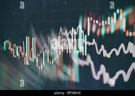 Für die Analyse der Statistik und Analyse der Daten. Stockfoto