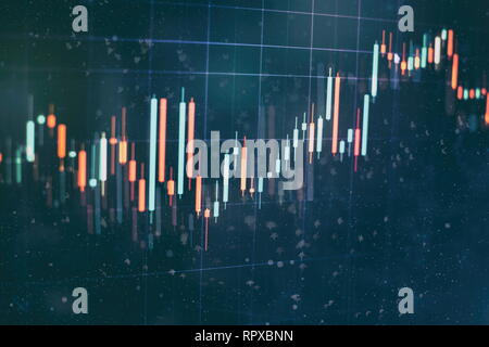 Für die Analyse der Statistik und Analyse der Daten. Stockfoto