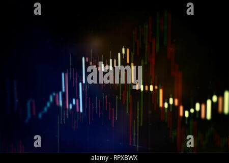 Für die Analyse der Statistik und Analyse der Daten. Stockfoto