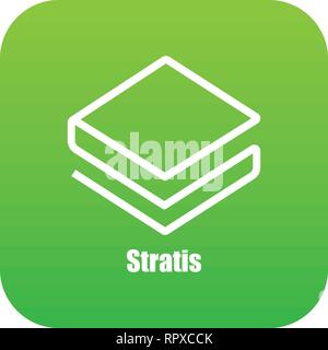 Stratis Symbol grün Vektor Stock Vektor