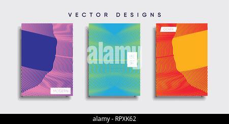 Minimale Vektor cover Designs. Zukunft Poster Vorlage. Stock Vektor