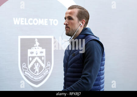 Tottenham Hotspur ist Harry Kane kommt für die Premier League Spiel im Turf Moor, Burnley. Stockfoto