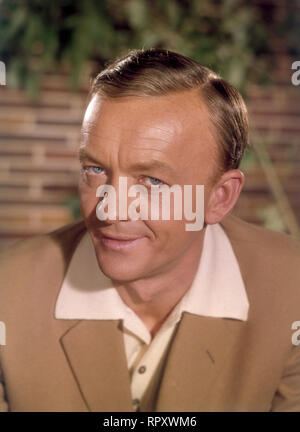 Der deutsche Wis Hannes Messemer, 1960. Schauspieler Hannes Messemer, 1960. Stockfoto