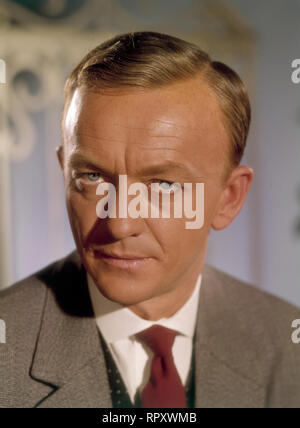 Der deutsche Wis Hannes Messemer, 1960. Schauspieler Hannes Messemer, 1960. Stockfoto