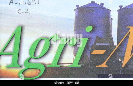 . Agri-news. Die Landwirtschaft. 26. Mai 2003 BSE-Untersuchung in Alberta, die Kanadische rood (CHTWPCP) ein Alberta Farm in einer Untersuchung eines einzigen Fall von boviner spongiformer Enzephalopathie (BSE), gemeinhin als Rinderwahnsinn bekannt unter Quarantäne gestellt hat. In diesem Fall von einer Kuh wurde im Rahmen der Kanada laufenden BSE-Überwachungsprogramms entdeckt. Alberta Landwirtschaft Beamte getestet, um eine Kuh, die bei der Schlachtung verurteilt worden waren und von der Nahrungsmittel-System entfernt. Einleitende Prüfungen bei einem provinziellen Labor durchgeführt und an der CFIAs Nationale Zentrum für ausländische Tier Dise Stockfoto