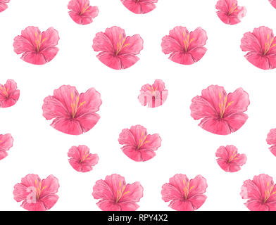 Aquarell, rosa Blüten Blüten Hintergrund. Hochzeit, Feier, Card Design einladen. Stockfoto