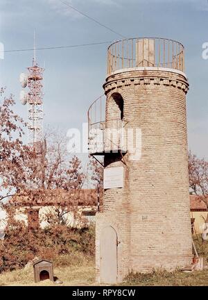 TORRETA DE MONTE MARIO ICH MERIDIANO DE ITALIA OBSERVATORIO. Lage: an der Außenseite. ITALIA. Stockfoto