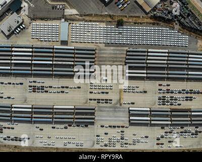 Luftaufnahme von der Ford Motor Company Automotive Company in Hermosillo Industrial Park. Automobilindustrie. Hermosillo Stanzen und Montage ist ein Stockfoto
