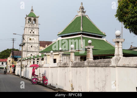 Kampung Kling Moschee, Melaka, Malaysia. Stockfoto