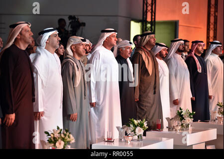 Foto LaPresse - Massimo Paolone 23 Febbraio 2019 Abu Dhabi (Vereinigte Arabische Emirate) Sport Ciclismo UAE Tour 2019 - Louvre Abu Dhabi - Presentazione squadre Nella Foto: Foto LaPresse - Massimo Paolone Februar 23, 2019 Abu Dhabi (Vereinigte Arabische Emirate) Sport Radfahren UAE Tour 2019 - Louvre Abu Dhabi - Teams Präsentation im Pic: Stockfoto