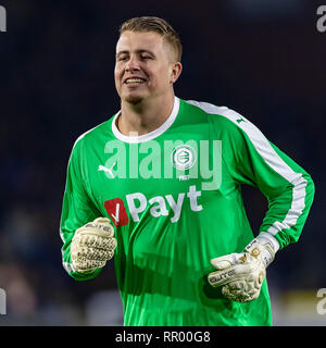 BREDA, Niederlande, 23-02-2019, Fußball, NAC Ratte Verleghstadium, niederländischen Eredivisie, Saison 2018/2019, FC Groningen Torwart Sergio Padt, während des Spiels NAC-Groningen, Stockfoto