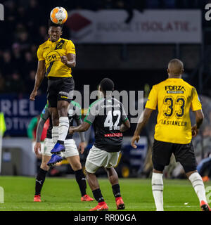 BREDA, Niederlande, 23-02-2019, Fußball, NAC Ratte Verleghstadium, niederländischen Eredivisie, Saison 2018/2019, NAC player Greg Leigh, während des Spiels NAC-Groningen, Stockfoto