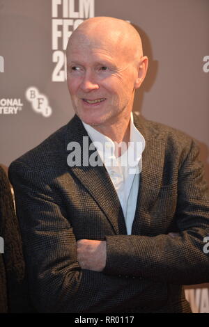 Glasgow, UK. 23. Februar 2019. Roter Teppich am Glasgow Film Theater für den schottischen Premier des Films, Yuli. Regie: iciar Bollain und von Paul Laverty geschrieben, in der Hauptrolle Schauspieler, Carlos Acosta. Credit: Colin Fisher/Alamy leben Nachrichten Stockfoto