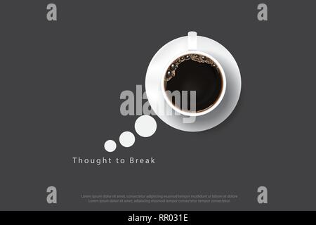 Kaffee Plakat werbung Flayers Vector Illustration Stock Vektor