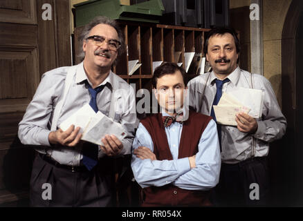 SALTO POSTALE/D 1993 / Bernhard Stephan Bild: ACHIM WOLFF (Reschke), HANS-JÜRGEN SCHATZ (mäßig), Wolfgang Stumph (stankoweit) C 42720/Überschrift: SALTO POSTALE/D 1993 Stockfoto