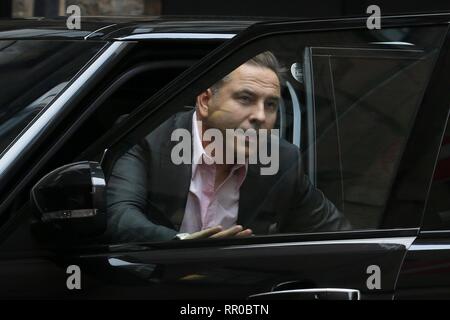 David Walliams gesehen im Palladium Theater ankommen als Richter für Britains got talent Mit: David Walliams Wo: London, Vereinigtes Königreich, wenn: 23 Jan 2019 Credit: Michael Wright/WENN.com Stockfoto