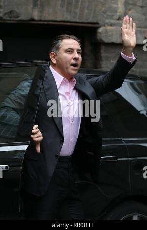 David Walliams gesehen im Palladium Theater ankommen als Richter für Britains got talent Mit: David Walliams Wo: London, Vereinigtes Königreich, wenn: 23 Jan 2019 Credit: Michael Wright/WENN.com Stockfoto