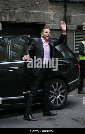 David Walliams gesehen im Palladium Theater ankommen als Richter für Britains got talent Mit: David Walliams Wo: London, Vereinigtes Königreich, wenn: 23 Jan 2019 Credit: Michael Wright/WENN.com Stockfoto