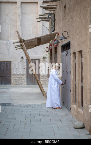 Araber in alten Al Seef Teil von Dubai, Vereinigte Arabische Emirate Stockfoto