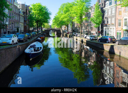 Häuser von Amstardam, Niederlande Stockfoto