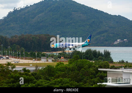 Boeing 737 Nok Air Landung aus dem Meer Stockfoto