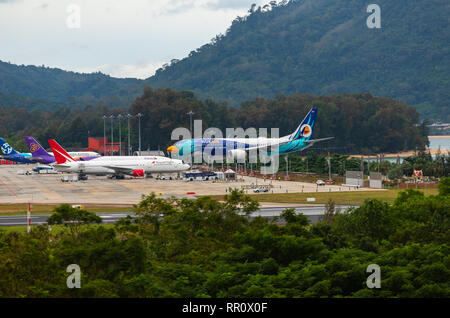 Boeing 737 Nok Air Landung Stockfoto