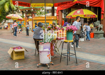 Kwan im Thong Hood Cho Temple ist ein traditioneller chinesischer Tempel, der an der Waterloo Street 178 in Singapur liegt Stockfoto