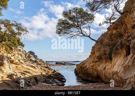 Schöne Ecke an der Costa Brava, Katalonien Stockfoto