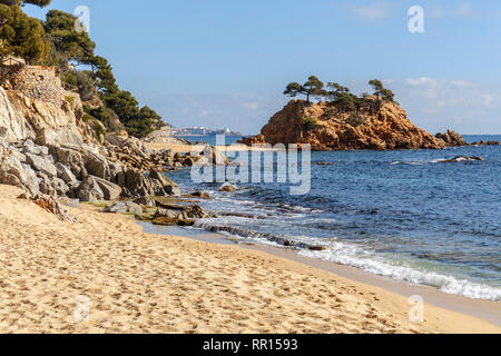 Cap Roig, ein Prominenter Meer Stack in Costa Brava in Katalonien Stockfoto