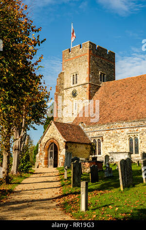 St. Peters Kirche, Fen Pond Road, Ightham, Kent Stockfoto