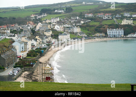 Das Leben in Port Erin Isle of Man Stockfoto