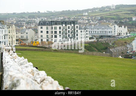 Das Leben in Port Erin Isle of Man Stockfoto