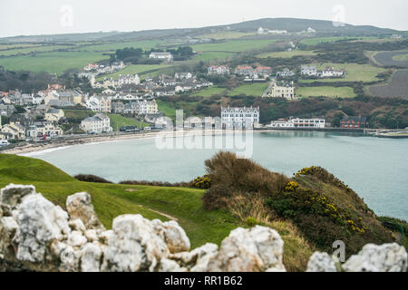 Das Leben in Port Erin Isle of Man Stockfoto