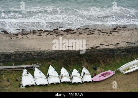 Das Leben in Port Erin Isle of Man Stockfoto