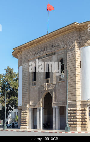 Bank Al Maghrib, Rabat, Marokko Stockfoto