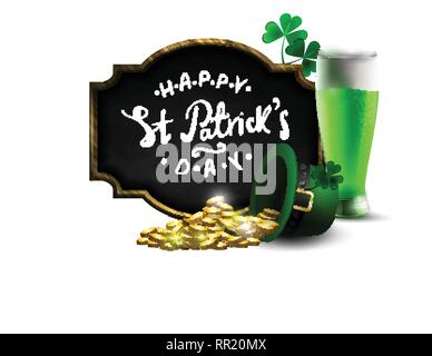 Plakat für St. Patrick s Day. Vektor Stock Vektor