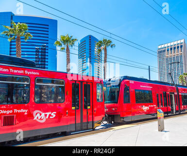 SAN DIEGO, Kalifornien - 10. Mai 2016: San Diego ist die 8. größte Stadt im Land und 2 ndlargest in Kalifornien. Ihrer wichtigsten wirtschaftlichen Quellen sind Stockfoto